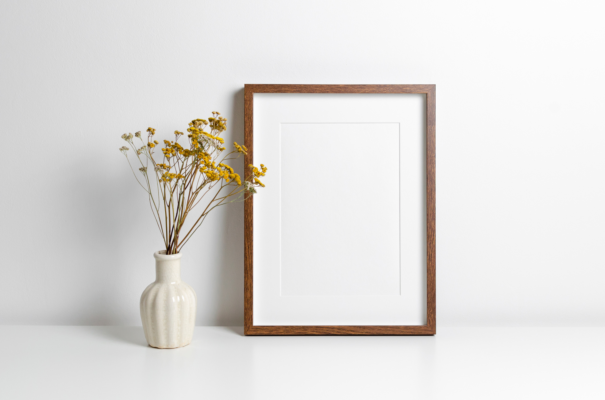 Wooden Frame Mockup with Copy Space